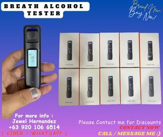 BRAND NEW AND ON-HAND BREATH ALCOHOL TESTER EASY TO USE AND GOOD QUALITY