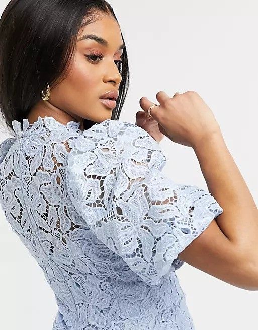 Forever New Petite Powder Blue Lace Dress, Women's Fashion, Dresses & Sets,  Dresses on Carousell