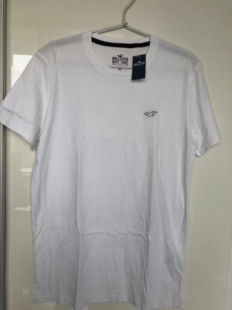 T-Shirts & Shirts, White T Shirt Size M Hollister