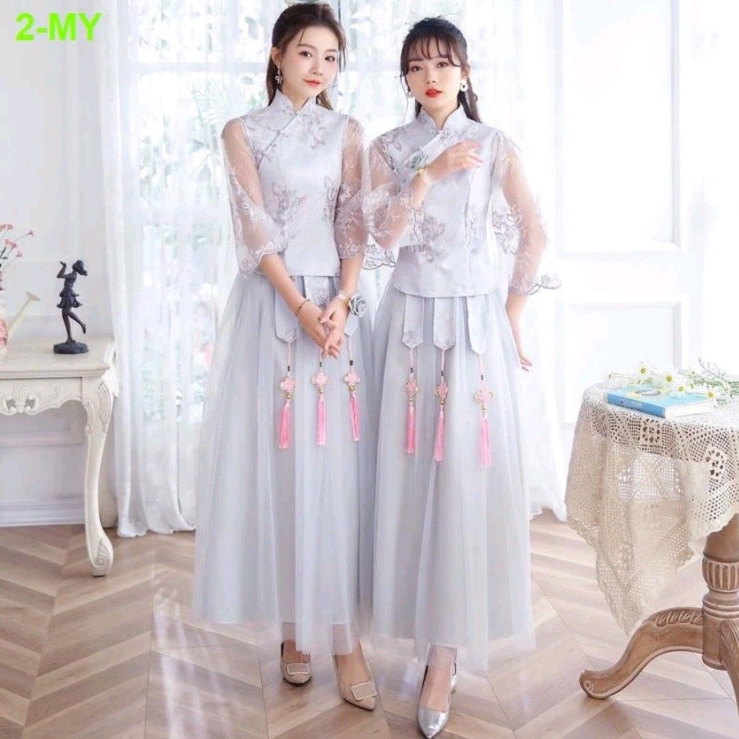 princess polly baby blue dress Celebrating Cultural Elegance with Oriental Style Bridesmaid Dresses –  WeddingConfetti main image 0