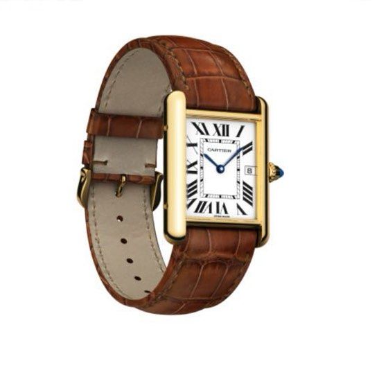 Cartier watch shop tank gold