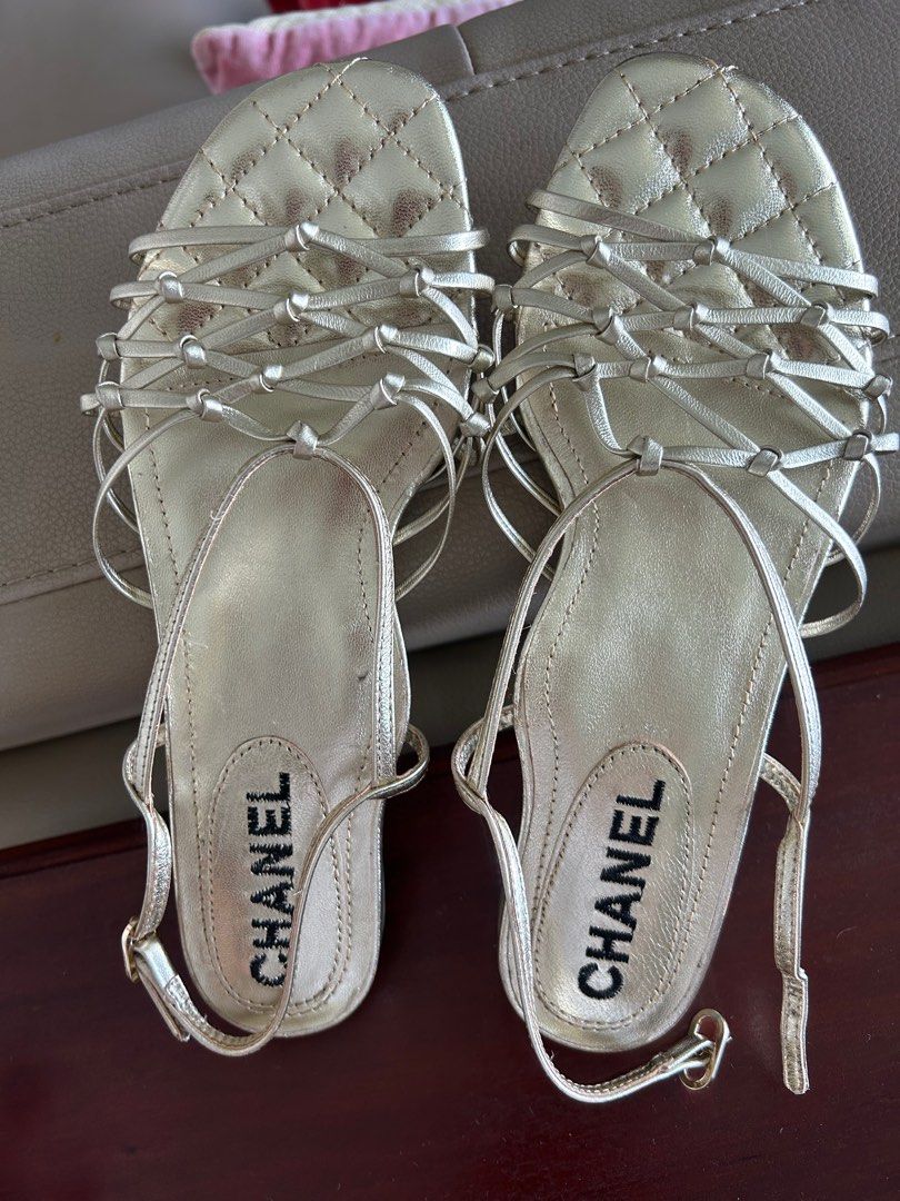 Chanel best sale rosebud sandals