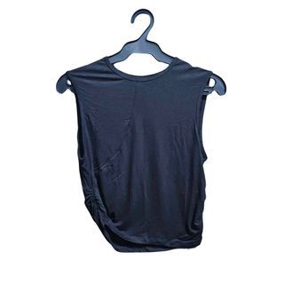 Cider Solid Ruched Tank Top