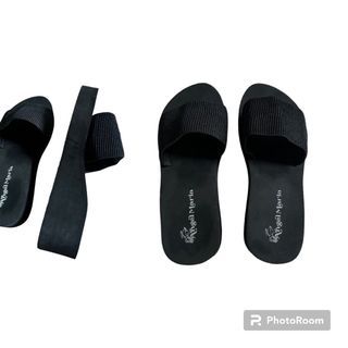 Classy y2k black wedge rubber heels