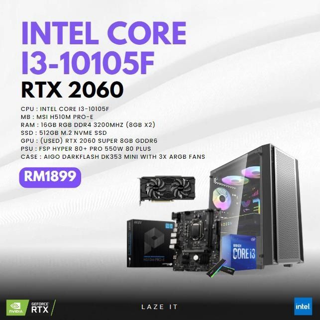 Desktop, Intel 10th Gen Core i5-10400F, Computers & Tech, Desktops on  Carousell