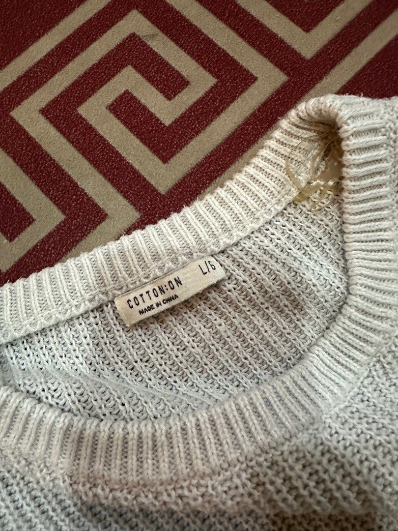 Cotton hot sale on knitwear