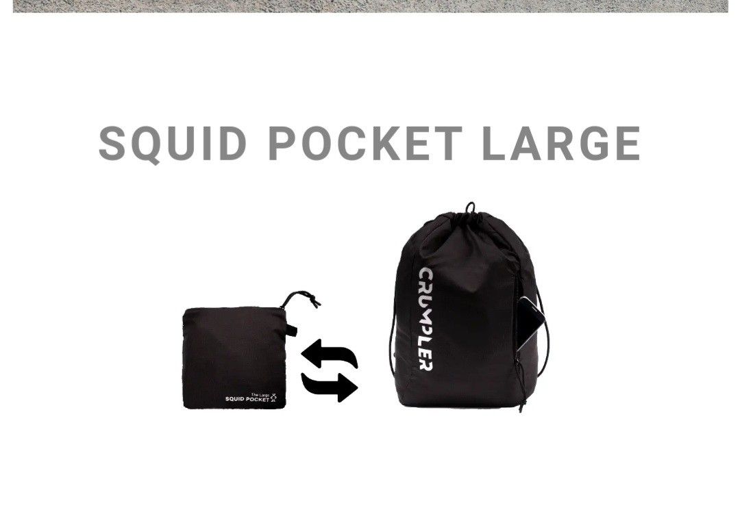 Crumpler squid pocket large black preloved Men s Fashion Bags