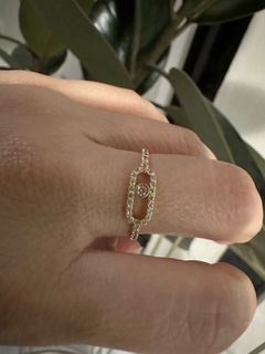 DAINTY RING WITH RUSSIAN STONE 18K