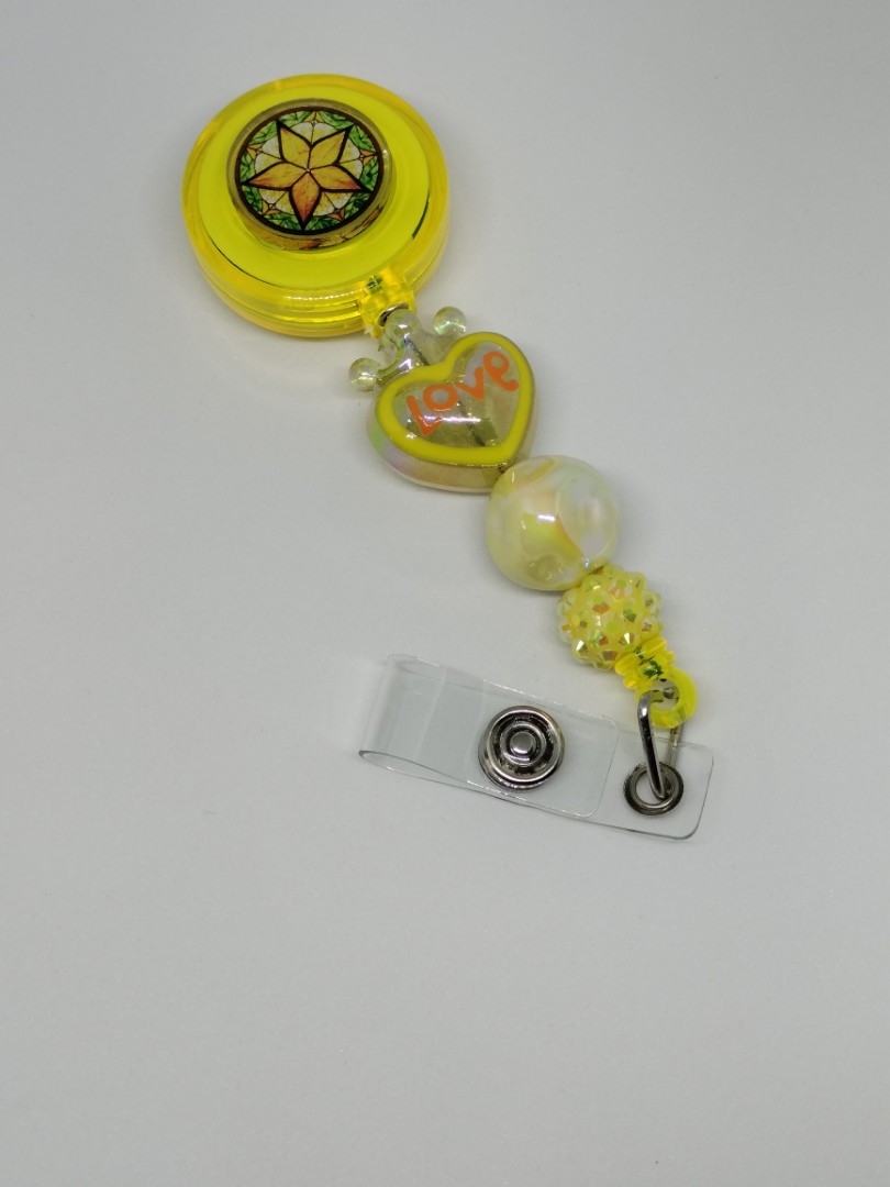 DIY beaded reel badge, Hobbies & Toys, Stationery & Craft, Other Stationery  & Craft on Carousell