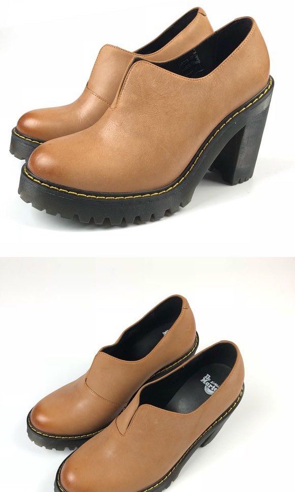 Authentic Dr. Martens Cordelia Chunky Heel Slip on Boot in