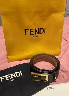 Rush Sale! Fendi Logo Leather Belt