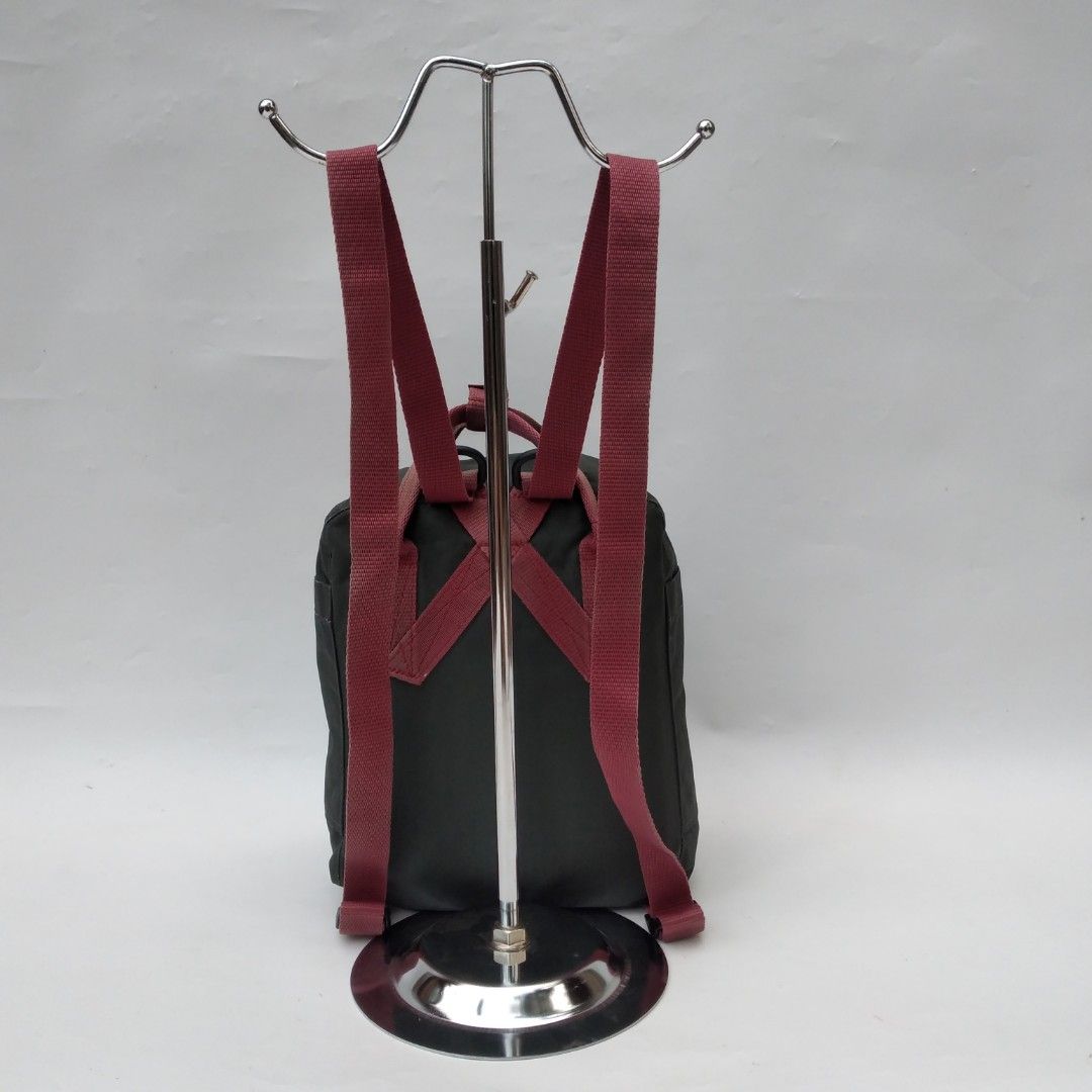 Fjallraven Kanken Classic Mini Forest Green Ox Red, Fesyen Pria