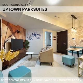For Rent Posh 1 Bedroom Suite at Uptown Parksuites BGC Taguig City