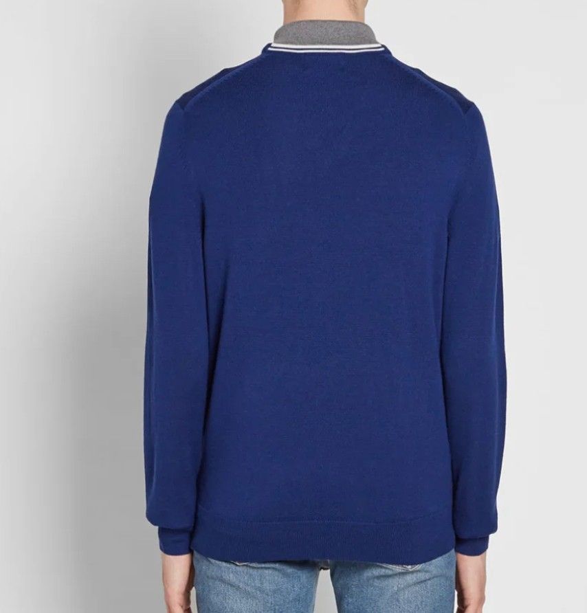 Fred perry merino wool v neck jumper hot sale