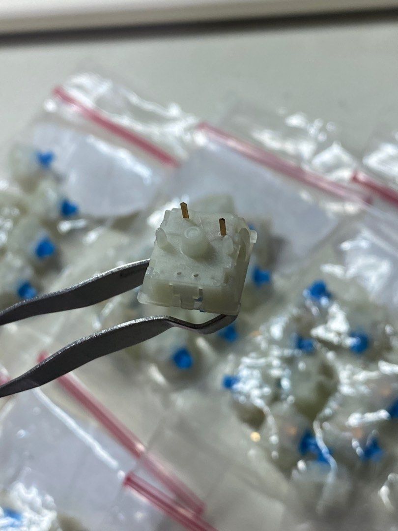 Gateron Milky Blue 5 pin 90pcs (Category: Computer Keyboard) located in Manila. Submitted by ninraninra (Listing ID 1283497069, Image 3). Description: Gateron Milky Blue 90pcs 5 pins Keyboard keyswitch 1100 pesos semi negotiable Brand new Bought yellow and blue. Tested a few but clicky is not for me. Tondo Manila area Shipping should be shouldered by buyer Lalamove, grab, etc..