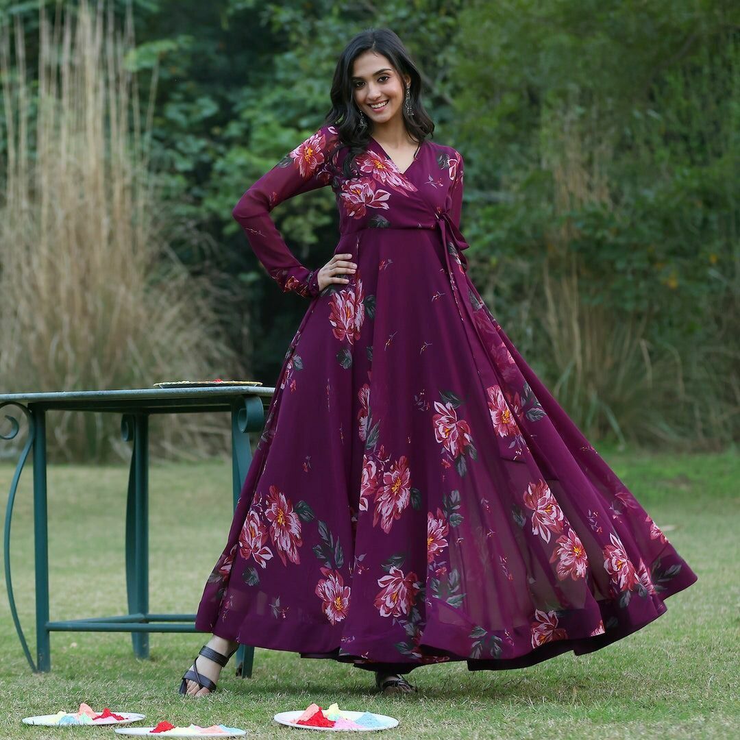 Georgette with Digital Print Dress Women s Fashion Dresses
