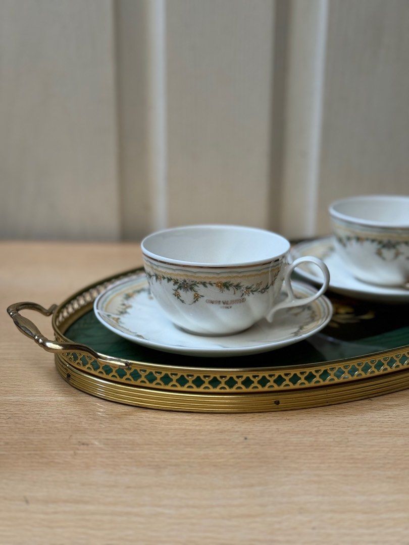 Giani Valentino tea cup set (Category: Coffee & Tea Tableware) located in Pasig City. Submitted by colawire (Listing ID 1283545745, Image 1). Description: without box.