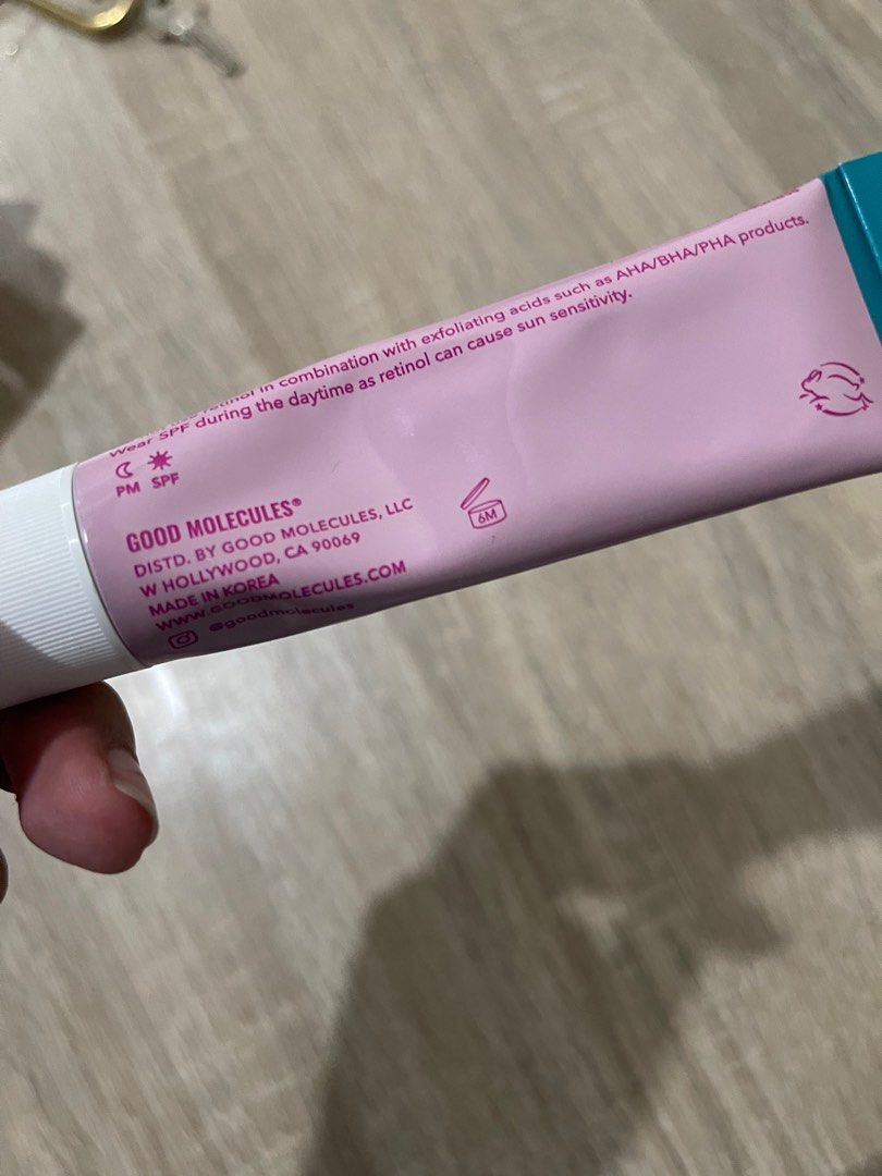 Good Molecules Gentle Retinol Cream 0.1% (Category: Face Care) located in Paranaque City. Submitted by mat.chalatte (Listing ID 1283551027, Image 2). Description: twice used, 2 pea size lang nagamit Rfs: Not for me.