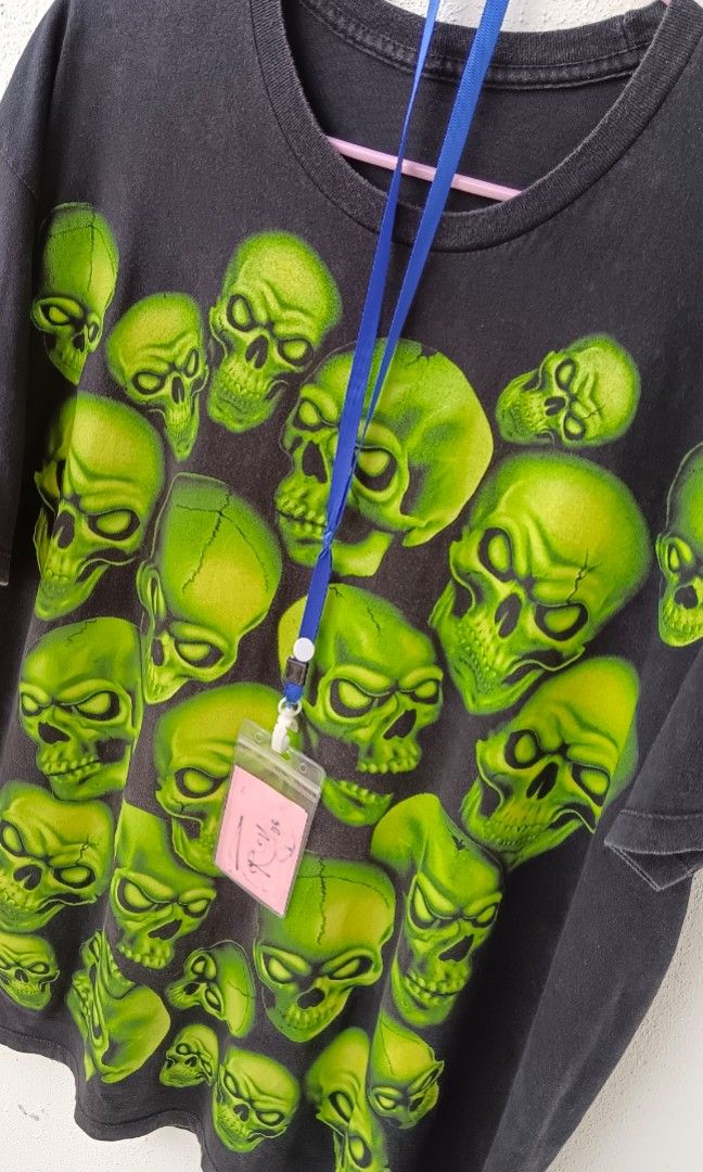 Supreme green skull shirt sales