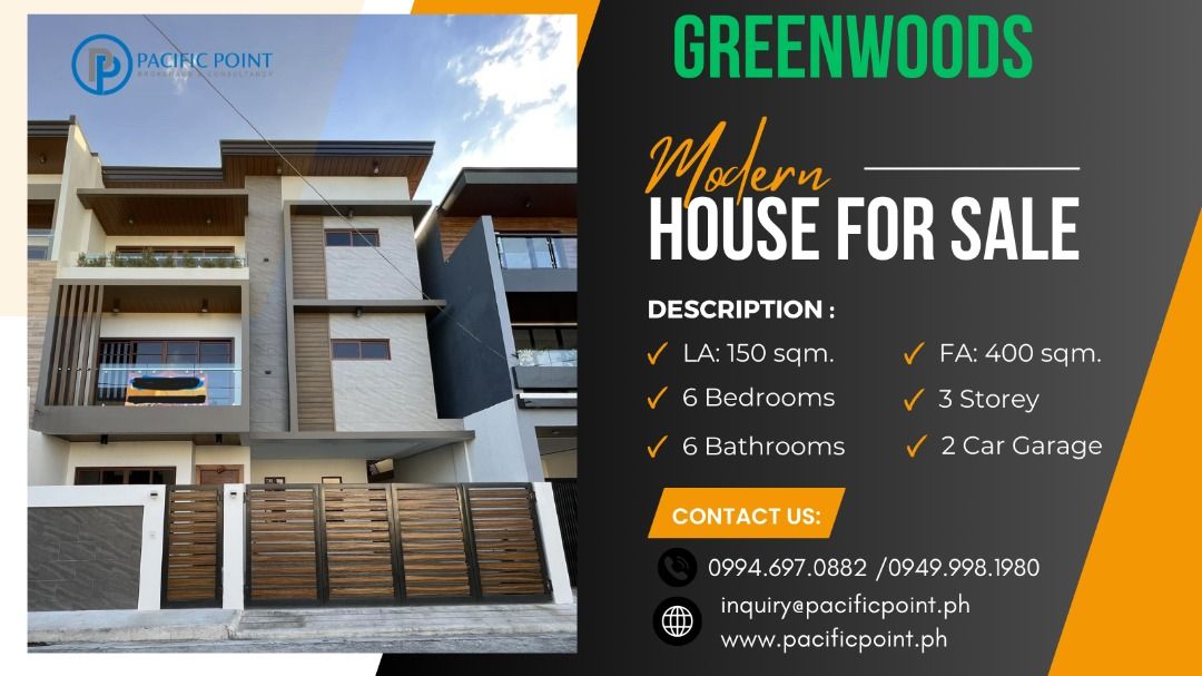 Greenwoods Executive Village Cainta House & Lot for Sale FA 400sqm