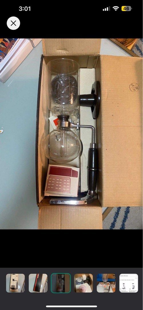 Hario Technica Coffee Syphon (Category: Coffee Machines & Makers) located in Manila. Submitted by just_n (Listing ID 1283550772, Image 3). Description: Rfs: Hindi nagamit kasi bumili na asawa ko ng Aeropress BRANDNEW. Naopen lang..
