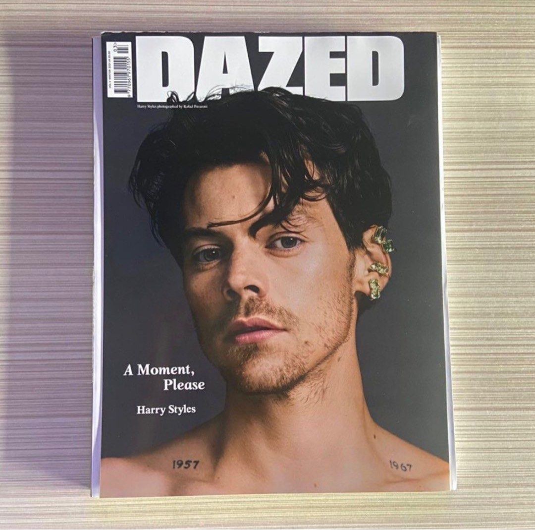 Harry Styles Dazed Magazine Portrait Cover (Category: Magazines) located in Paranaque City. Submitted by loveontour (Listing ID 1283606943, Image 1). Description: Harry Styles Dazed magazine cover (portrait). This is, like, new and I'm only selling this because my dad found and bought me a pair at a store in the US just when I have already impulsively purchased them in the website with a hefty shipping fee 😭 shipped from UK without a box, just i