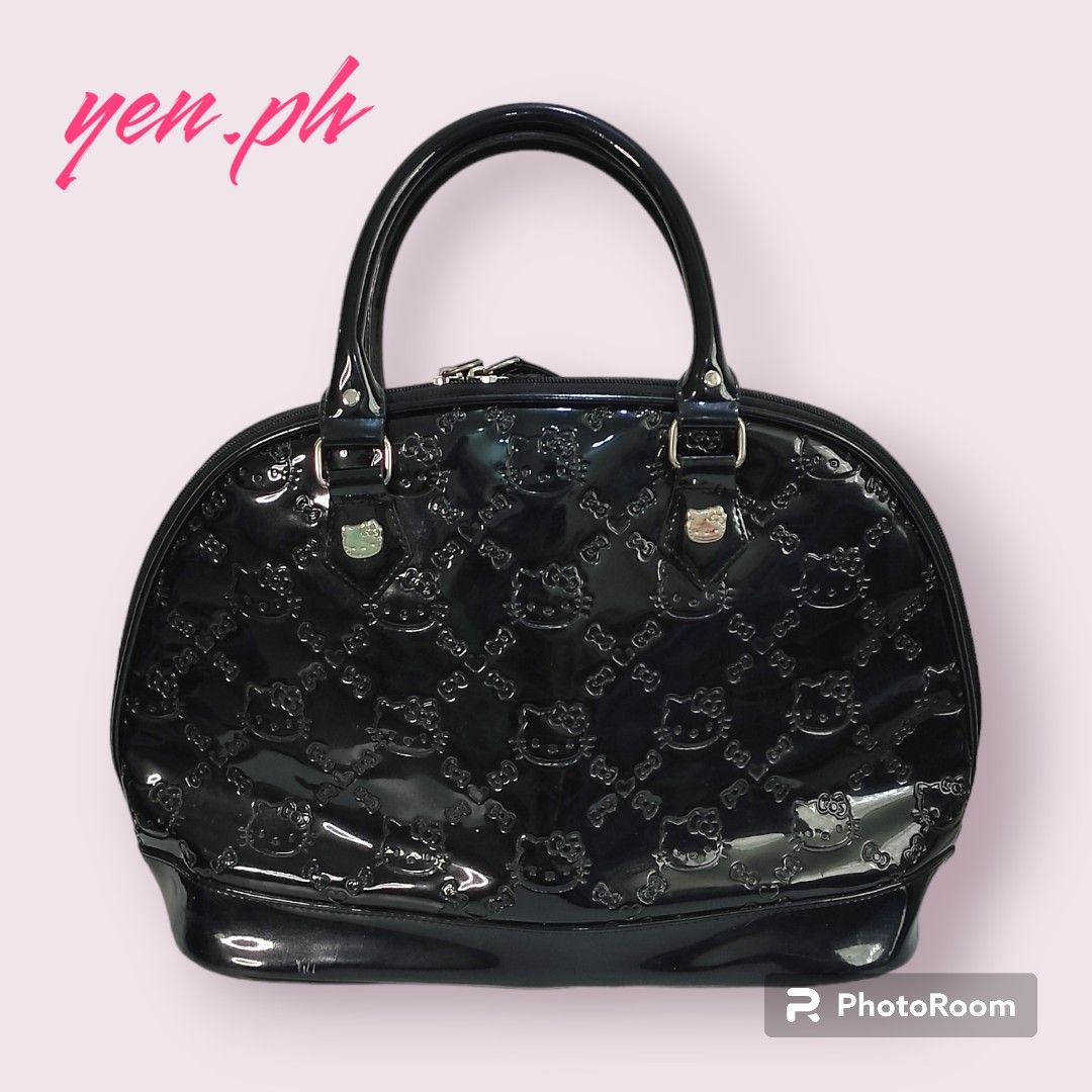 Loungefly hello kitty black embossed bag discount