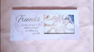 History & Heraldry Friends Quote Wooden Frame