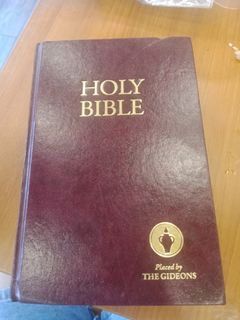 Holy Bible place by the Gideons