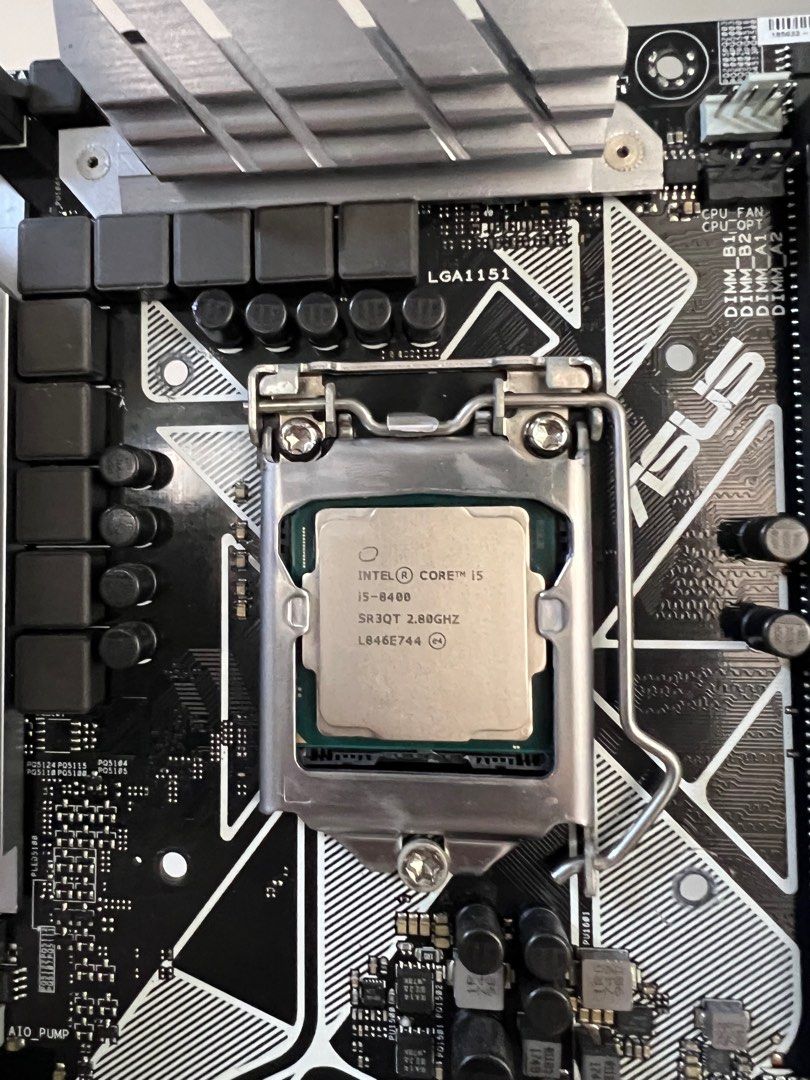 Intel i5 8400 CPU and Asus Prime Z370 Motherboard Combo