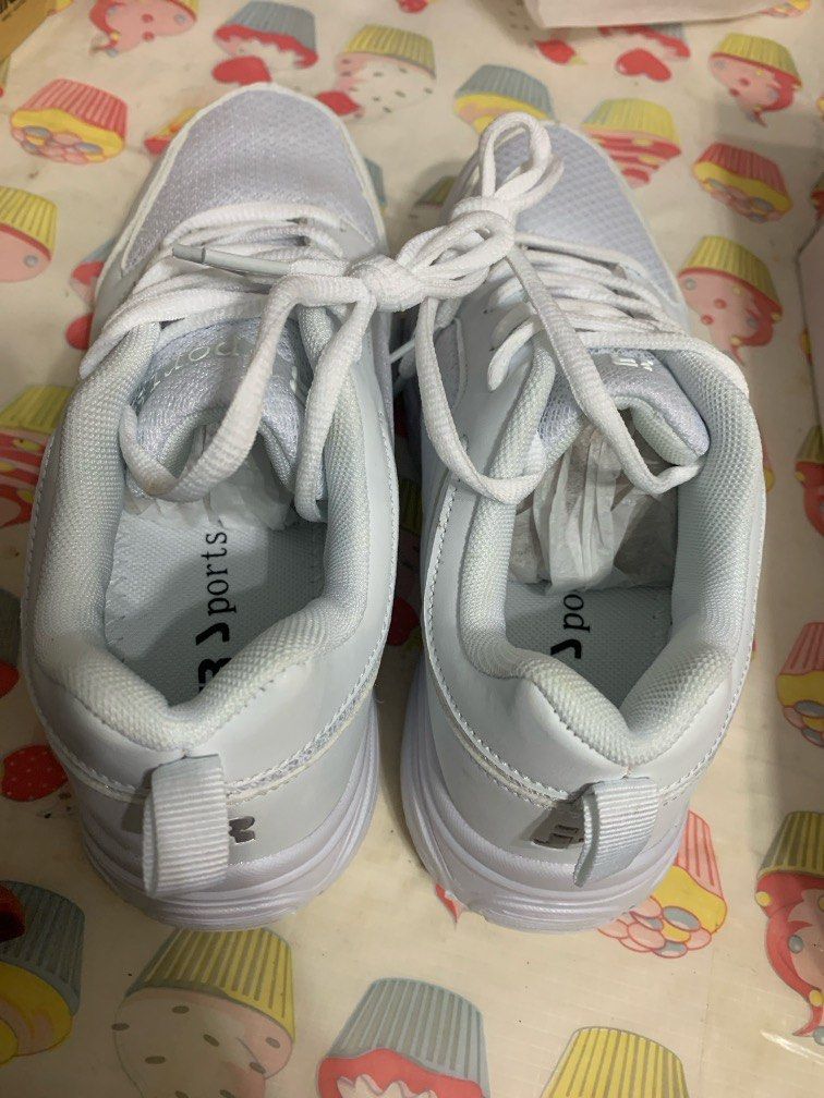 JR SPORT WHITE SCHOOL SHOES