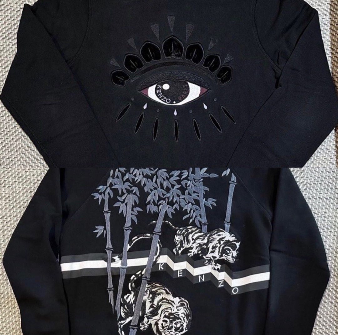 Sweat kenzo top eye noir