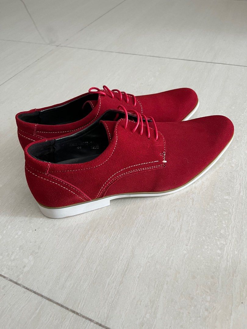Knight Red Suede Lace ups