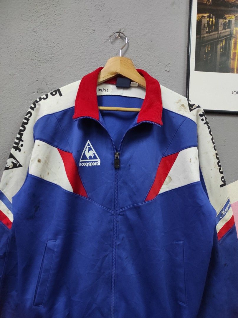 le coq sportif vintage vtg japan tracktop jacket sweater Luxury Apparel on Carousell