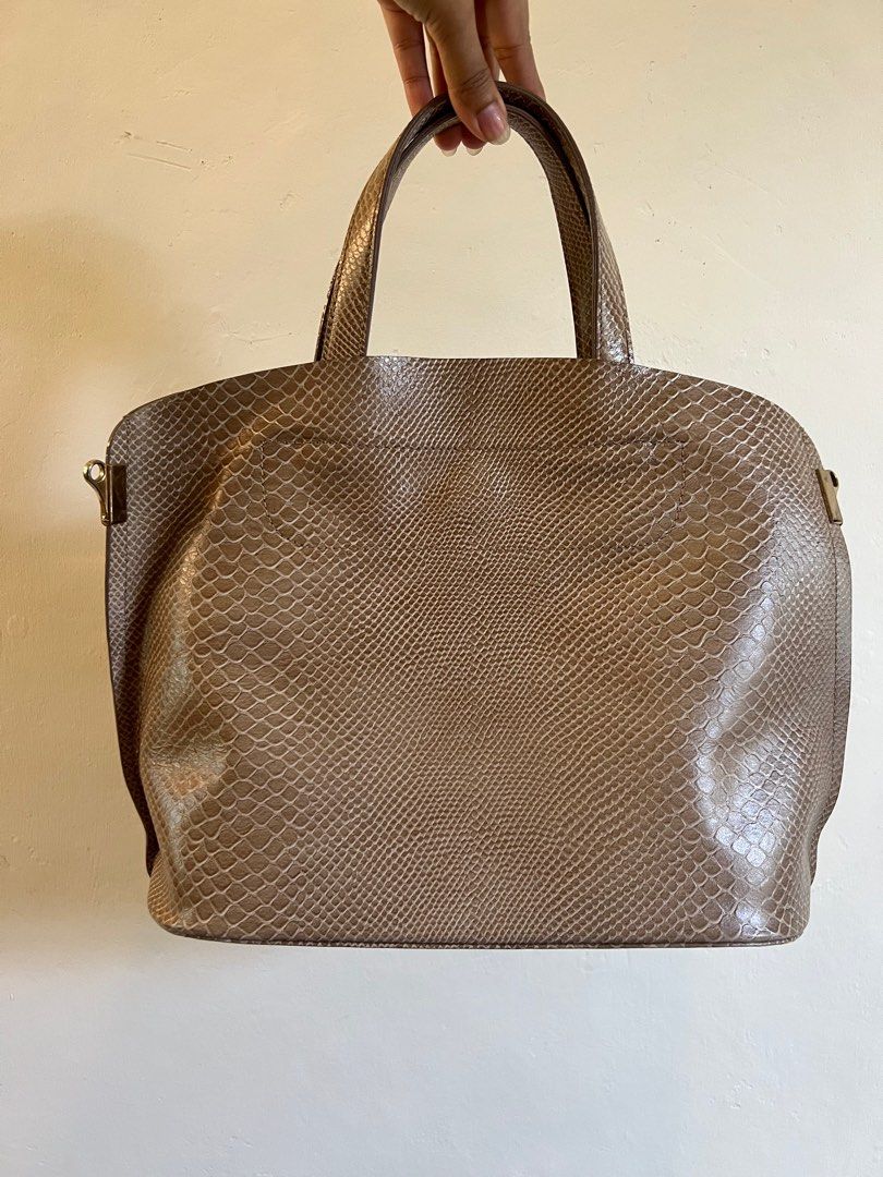leather bag from a local brand