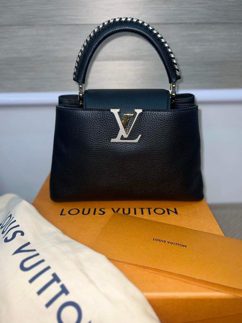 Louis Vuitton Capucine MM (Category: Luxury Bags & Wallets) located in Quezon City. Submitted by b_finds2021 (Listing ID 1283449978, Image 1). Description: Bought last dec 2022 in Solaire USED ONCE Limited Edition STILL NEGOTIABLE 100% NO FLAWS isang beses lang nagamit at ilang oras lang Meet up only With Box and Pouch With proof of purchase (Receipt) RFS: Need funds for my baby .