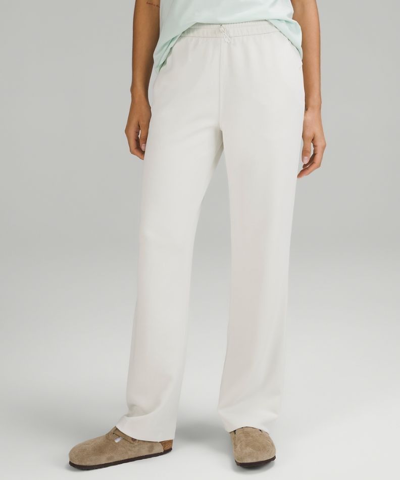 Pull-On Mid-Rise Wide-Leg Pant 28