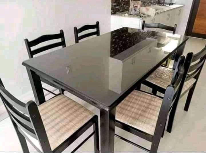 Malaysian wood dining table (Category: Tables & Sets) located in Manila. Submitted by saguittarian06 (Listing ID 1283524972, Image 1). Description: Malaysian wood Dinning Table & chair set 6 seater 8,600 with tap glass 9,800 4 seater 6,600 with tap glass 7,800 Pede unaassemble especially for Trucking.