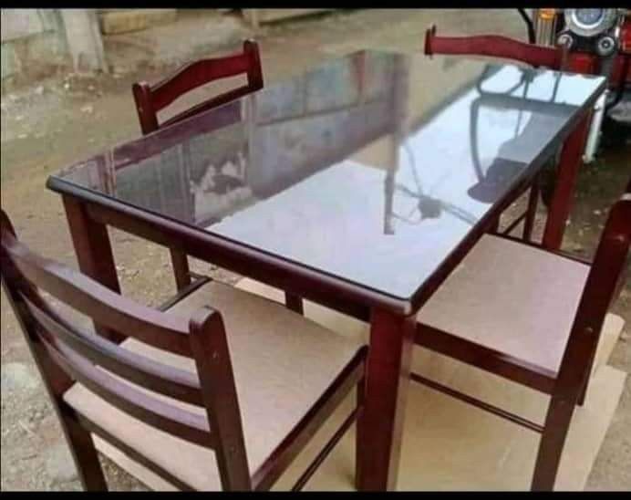 Malaysian wood dining table (Category: Tables & Sets) located in Manila. Submitted by saguittarian06 (Listing ID 1283524972, Image 3). Description: Malaysian wood Dinning Table & chair set 6 seater 8,600 with tap glass 9,800 4 seater 6,600 with tap glass 7,800 Pede unaassemble especially for Trucking.