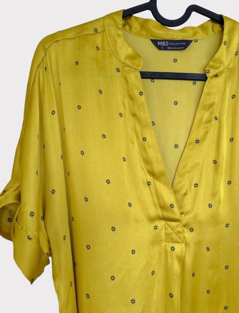 M&s mustard dress store