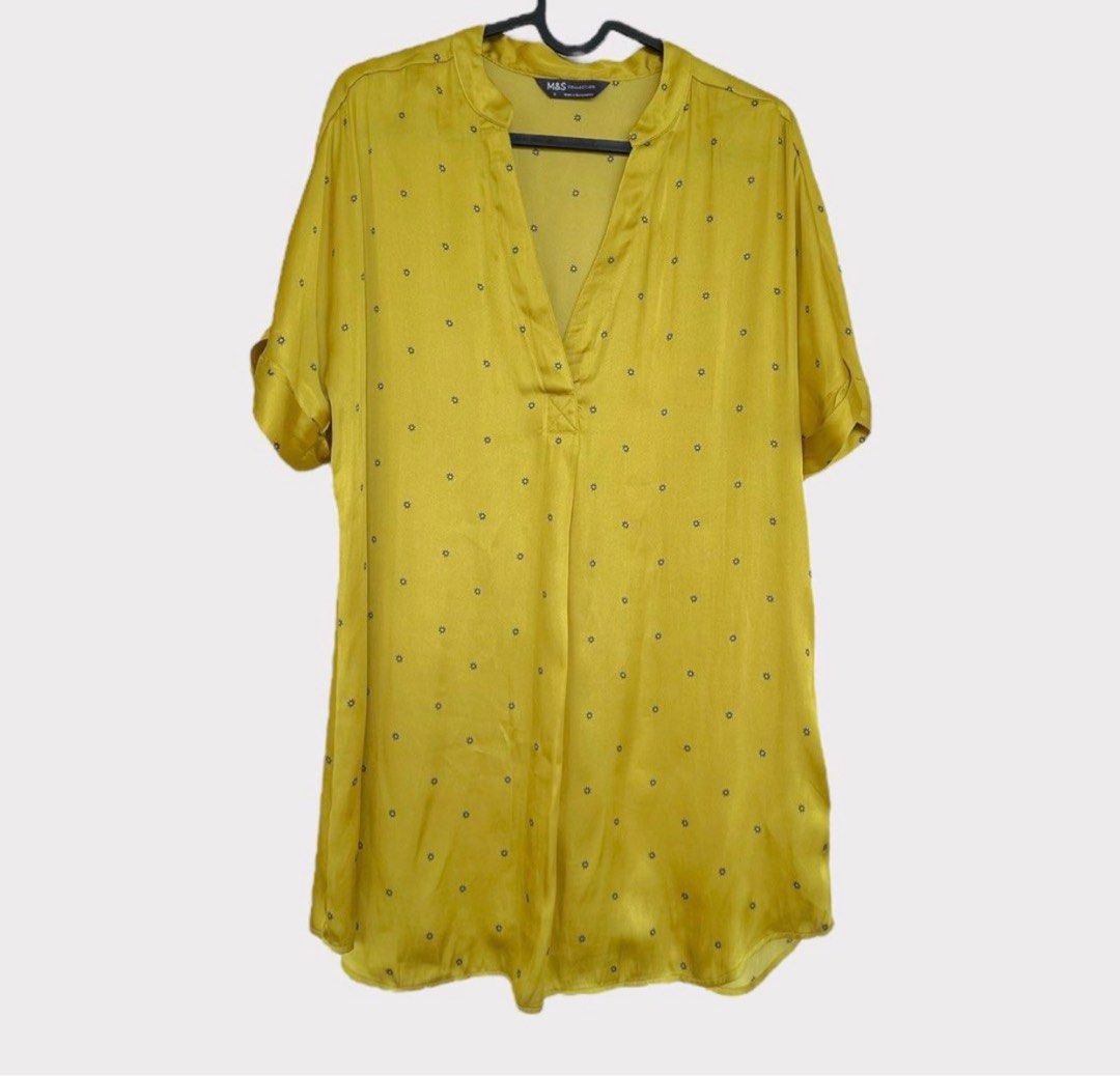 M&s mustard dress store