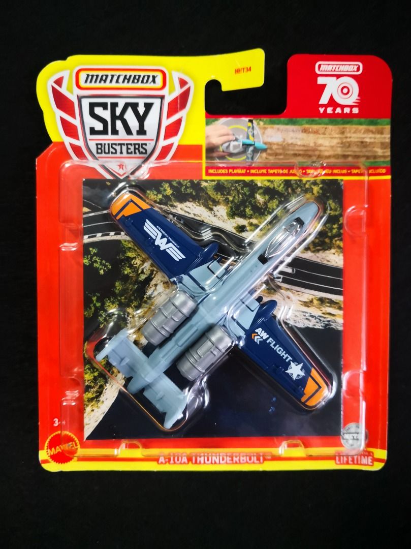 Matchbox A-10A Thunderbolt A-10 Warthog Tank Killer Sky Busters