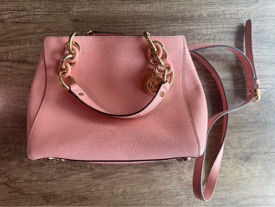 Michael Kors Pink Cynthia Satchel Bag