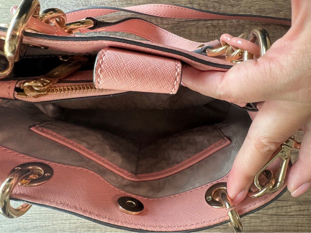 Michael Kors Pink Cynthia Satchel Bag