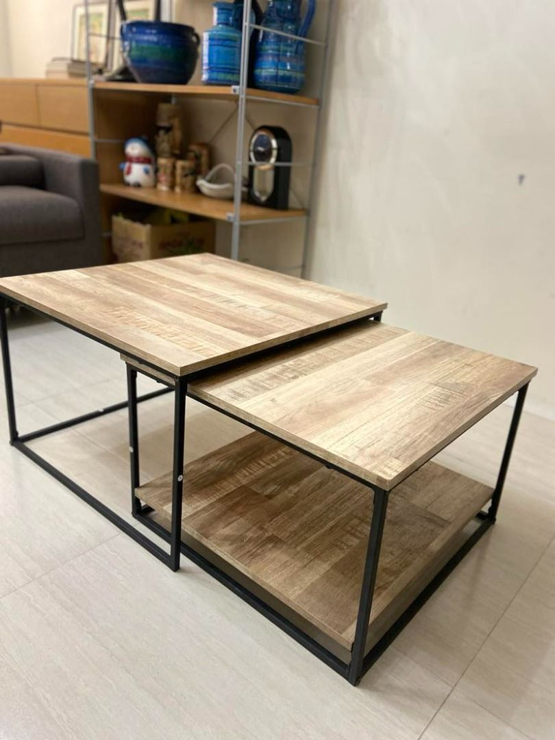 !SALE! Minimalist Nesting Table (Category: Tables & Sets) located in Quezon City. Submitted by GoYo_Ltd (Listing ID 1283531768, Image 2). Description: Small 53x53x35 Big 60x60x39 LxWxH (in cm).