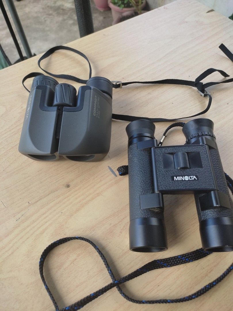 Minolta pocket binoculars (Category: Other Photography Accessories) located in Quezon City. Submitted by ricodgizmo (Listing ID 1283476472, Image 1). Description: compact grey 8x23..2999 roof type black 8x 24..3500 all working,clean clear,balance optics price negotiable for surebuyers.