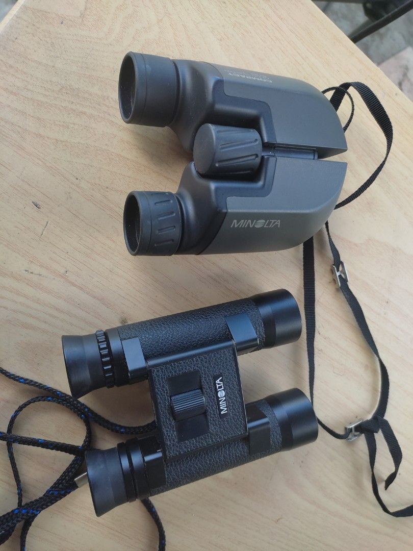 Minolta pocket binoculars (Category: Other Photography Accessories) located in Quezon City. Submitted by ricodgizmo (Listing ID 1283476472, Image 3). Description: compact grey 8x23..2999 roof type black 8x 24..3500 all working,clean clear,balance optics price negotiable for surebuyers.