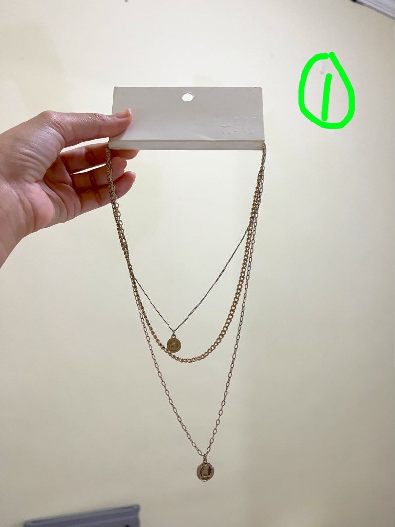 Mix H M F21 Layered Necklace Women s Fashion Jewelry