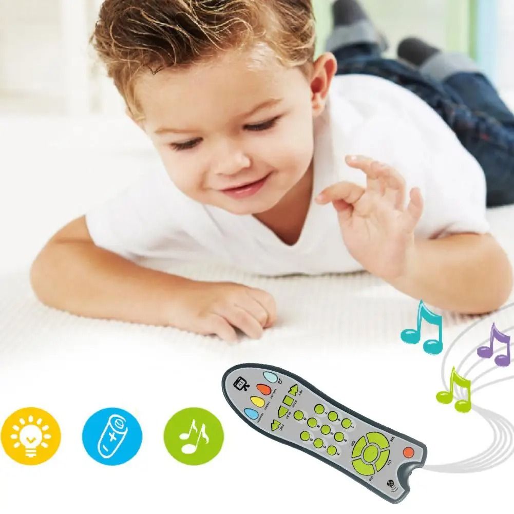 Tv Télécommande Jouet Enfants TV Télécommande Musique Jouets Éducation  Préscolaire Apprentissage Jouet Musical Toy Pour Encourager les Bébés Et