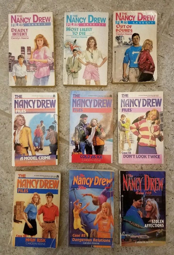 Nancy Drew Files (secondhand pocketbooks) (Category: Storybooks) located in Quezon City. Submitted by serena_shop (Listing ID 1283545413, Image 1). Description: P200 each Please send me a message..